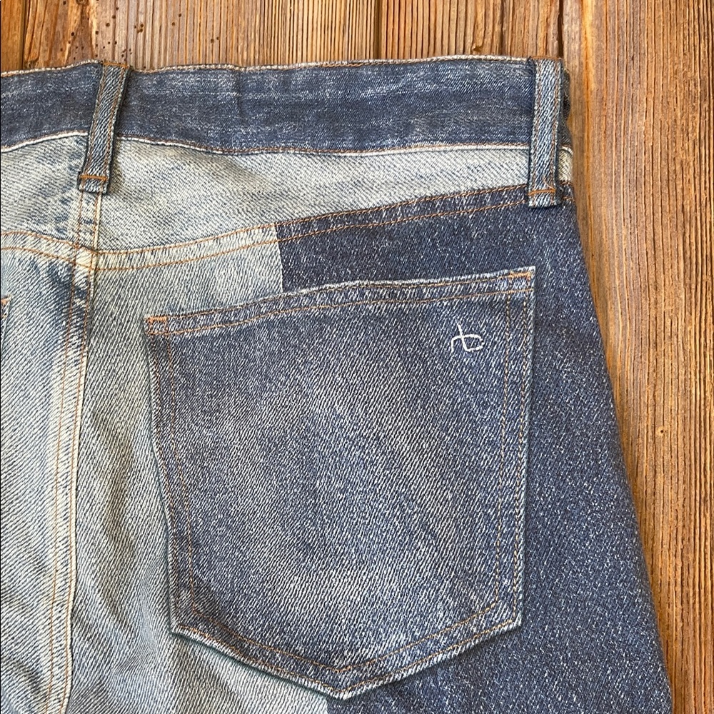 Rag & Bone Women's Denim Patchwork Straight Jeggi… - image 8